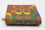 Coach Rainbow Signature Canvas Snap Wallet Eb0826ordu