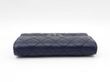 Chanel Timeless Classic Matelassé Navy Blue Lambskin Wallet Fw0225wrxdu