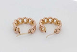18k Yellow Gold Cuban Link Hoop Earrings 2.5 Grams Eb0926oorsa