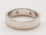 0.12 Cttw Natural Diamonds 18k White Gold 4.1g Band Ring Size 5.25 Do0426wxzde