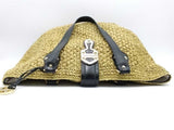 Michael Kors Woven Rafia Santorini Large Tote Yellow Aa1026wzsa