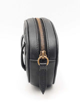 Gucci Gg Marmont Black Matelassé Leather Oval Belt Bag Fw1124oxzsa