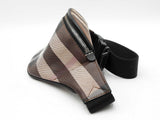 Burberry Mini Cason Belt Bag In Dark Birch Brown Check Coated Canvas Fw0326oxzdu