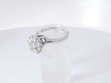 0.70 Cttw 14k White Gold 3.6 Grams Cluster Ring Size 7 Aa0825olzsa