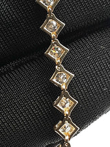 2.10 Cttw Diamond & 14k Yellow Gold Tennis Bracelet 6.7 Grams 7 Inch Fw0726rrxdu