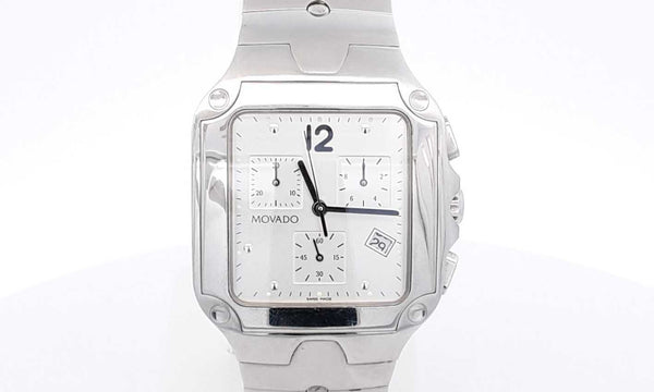 Movado Chronograph Stainless Steel Watch 34mm Eborxsa 144010009607