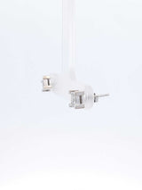 0.50 Cttw Princess-cut Diamond & 14k White Gold Illusion Set Earrings 1.3 Grams Fw0826orxdu