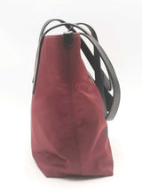 Burberry Burgundy Econyl Nylon Logo Tote Bag Eb0425oxzsa