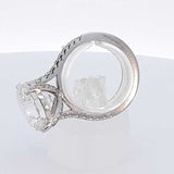 8.65 Cttw Lab Grown Diamond & 18k White Gold Ring 5.9 Gram Size 6.5 Fw0524wcrxdu