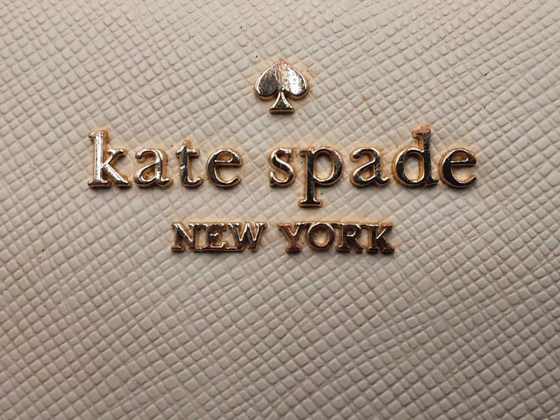 Kate Spade Madison Large Slim Wallet In Meringue Saffiano Leather Fw0625lxdu