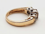 0.91 Cttw Natural Diamonds 14k Two Tone Gold 3.9g Ring Size 4.25 Do0426rrxde