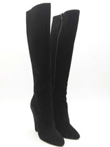 Saint Laurent Black Suede Knee High Boots Size 36 Eb0126orxsa