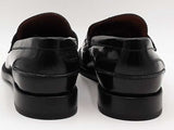 Burberry Loafer Heel 15 Leather Black Size 12 Aa0726lorsa