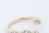 0.84cttw Lab Grown Diamond Ring 14k Yellow Gold 2.37 Grams Size 6.5 Eb0726rrxde