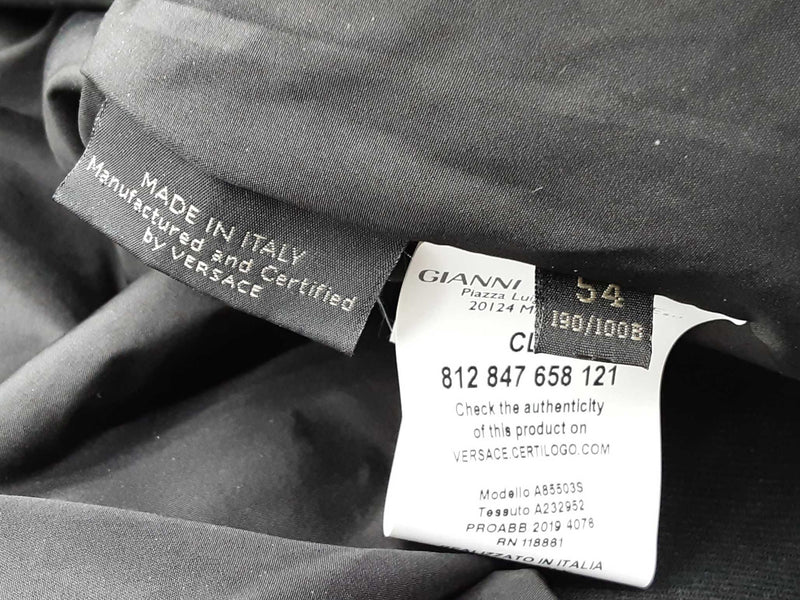 Gianni Versace Black Nylon Bomber Jacket Size Italian 54 Do1025orxde