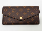 Louis Vuitton Sarah Brown Monogram Coated Canvas Wallet Do0926orxde