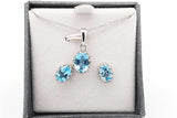 Set Of 5 Gemstone Ensemble Sets In Sterling Silver Eb0925crsa