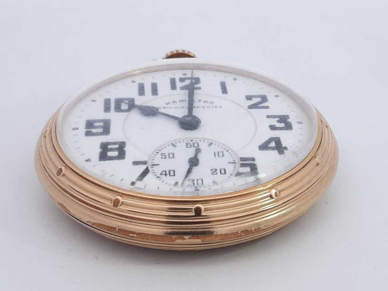 Hamilton Railway Special Gold Filled Pocket Watch Aa0625rzxsa