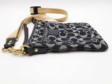 Coach Signature C Blue Denim Crossbody Bag Do0526lxde