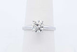 1.0ctw Diamond Ring In 14k White Gold 2.1 Grams Size 6.75 Eb0726lppxde