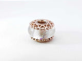 Pandora Iridescent Murano Glass Charm In 14k Rose Gold-plating 4.3g Fw0926rdu