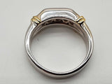 0.35 Cttw Natural Diamonds 14k Two Tone Gold 12.1g Ring Size 10.25 Do0526exzde