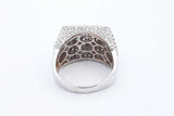 3.0cttw Diamond 10k White Gold Ring 11.6 Grams Size 10.25 Eb0626swxde