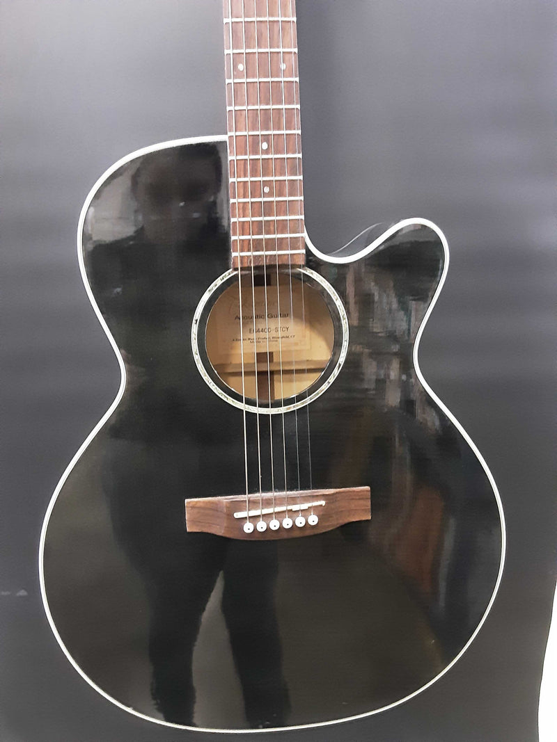 Takamine Eg44oc-stcy Black Acoustic / Electric Guitar Eb0924rxsa