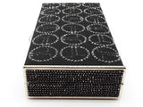 Judith Leiber Black Satin Swarovski Jl Monogram Case Crossbody Bag Do0825oxzde
