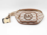 Michael Kors Erin Extra Small Waist Bag In Logo Jacquard Fw0826prdu