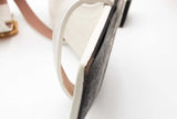 Balmain White Leather Ankle Strap Sandals Size 38.5 Eb0626lxzsa