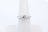 1.49cttw Diamond 18k White Gold Ring 4 Grams Size 6.25 Eb0626loxzde