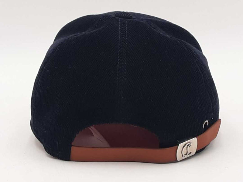Christian Louboutin Six Panel Logo Black Hat Size Medium Aa0925lrxsa