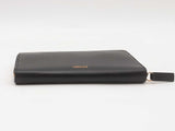 Versace Zip Around Leather Wallet Black Aa1025crsa