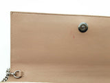 Jimmy Choo Fie Pink Rose Gold Metallic Leather Shoulder Bag Clutch Do0925crde