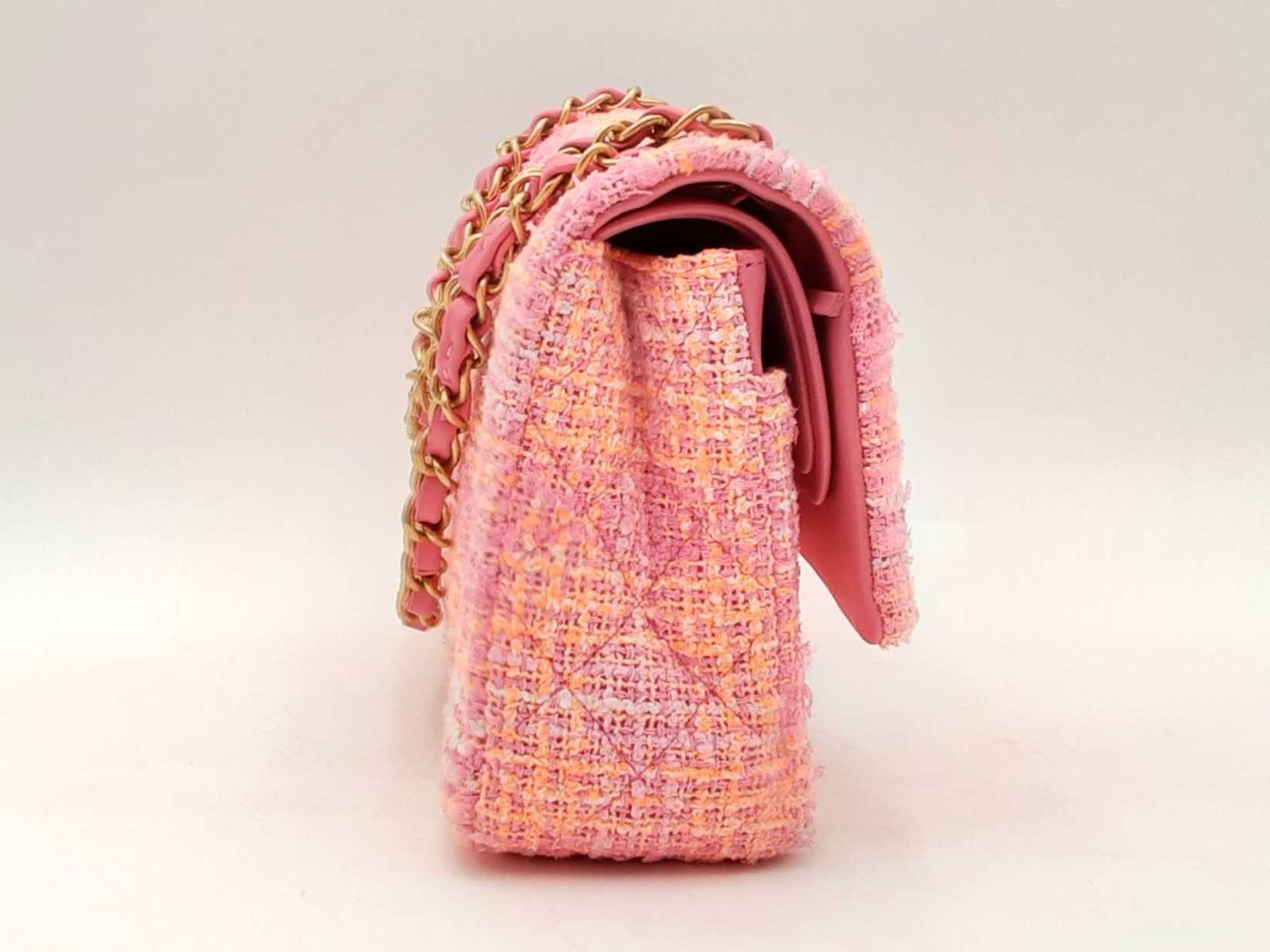 Chanel Classic Medium Tweed Pink Handbag Aa0625rrxzsa – Max Pawn