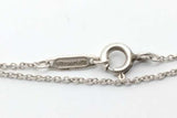 Tiffany & Co. Double Heart Tag Pendant Sterling Necklace 2.7g 18.5in Eb1026lxzsa