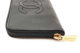 Chanel Cc Timeless Caviar Zip Around Wallet Eb0826lxzde