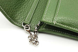 Tiffany & Co. Green Leather Turnlock Wallet With Chain Eb0626lrxde