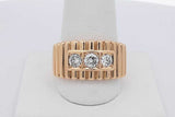 0.05cttw Diamond Ring In 18k Yellow Gold 15 Grams Size 10.5 Eb0726lwxzsa