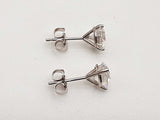 2.00 Cttw Lab Grown Diamonds 14k White Gold 1.1g Stud Earrings Do0723srxde