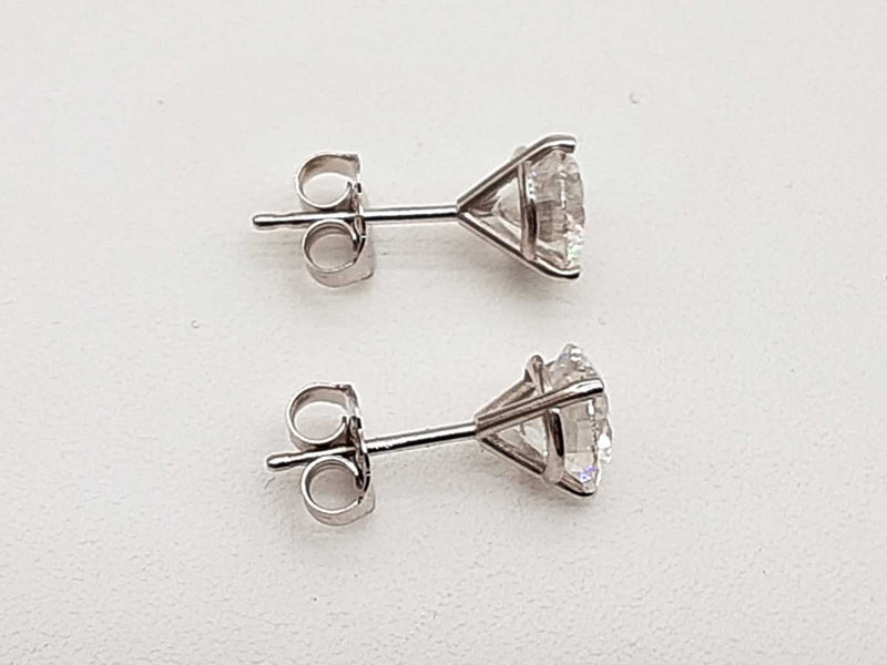 2.00 Cttw Lab Grown Diamonds 14k White Gold 1.1g Stud Earrings Do0723srxde