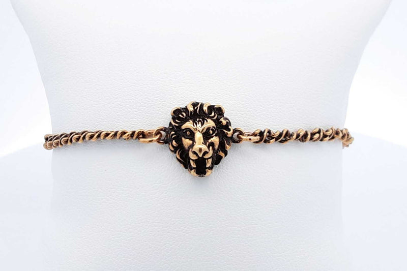 Gucci Lion Head Bracelet 8 Grams 8 Inch Eb1124lrxdu