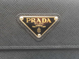 Prada Saffiano Clutch And Crossbody Bag Black Aa0825wzxsa