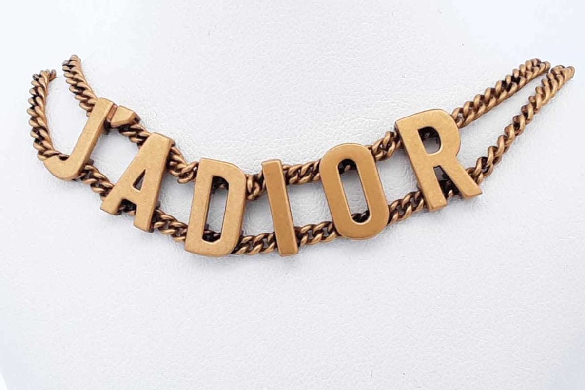 Christian Dior J'adior Choker Necklace 13.4 Grams 13 Inch