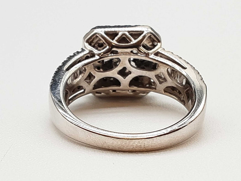 2.0 Cttw Diamonds 14k White Gold 6.9g Ring Size 7 Do1224lexzde