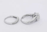 2.76cttw Diamond Wedding Set In 14k White Gold 7.8 Grams Size 3.5 Eb0426orxzsa