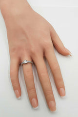 0.60 Cttw Diamond & 14k White Gold Engagement Ring 3.3g Size 6 Fw1124wrxdu