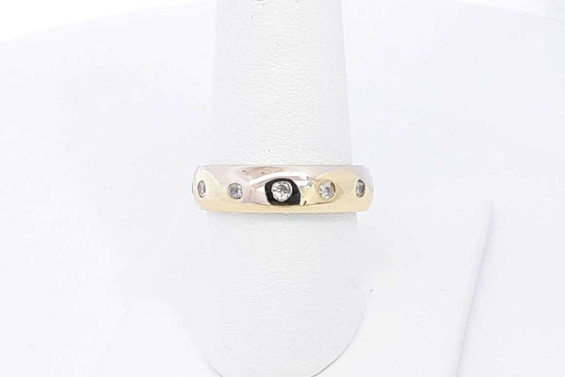 Approx. 0.42ctw Diamond Ring In 18k Yellow Gold 9.46 Grams Size 8 Eb0522wrxsa