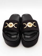 Versace Medusa Platform Slides Size 38.5 Eb0726lorsa